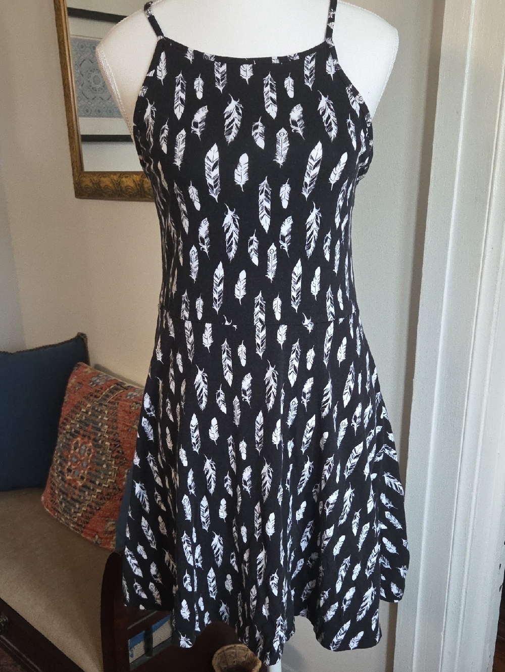 H&M Feather Print Dress